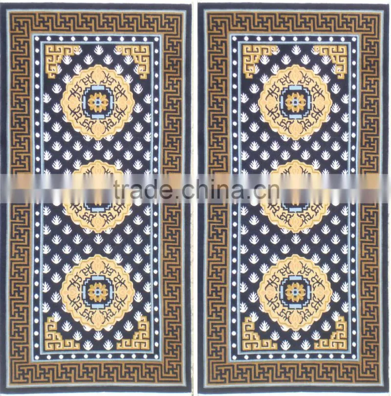 Black handkotted carpets