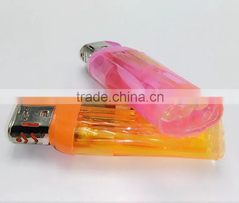 Transparent big flower vase electric cigarette lighter for men