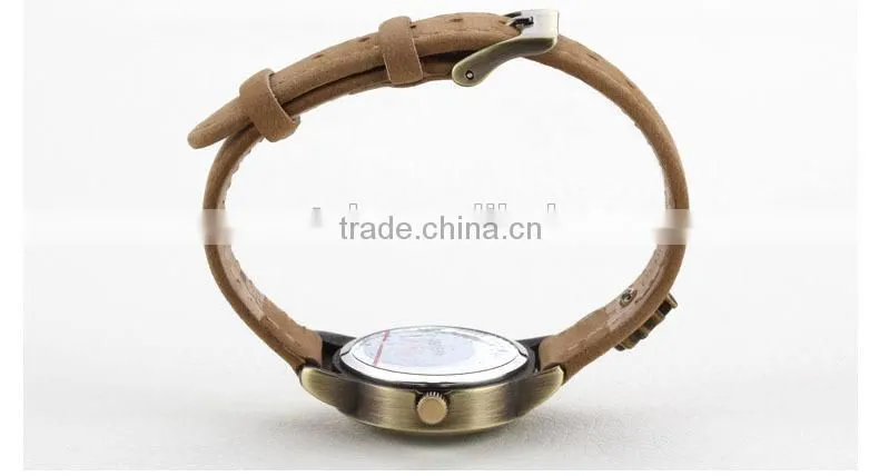 Fashion cute cat small case leather watches for teenagers