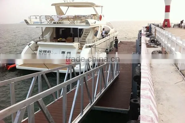 Marina perforated metal walkway