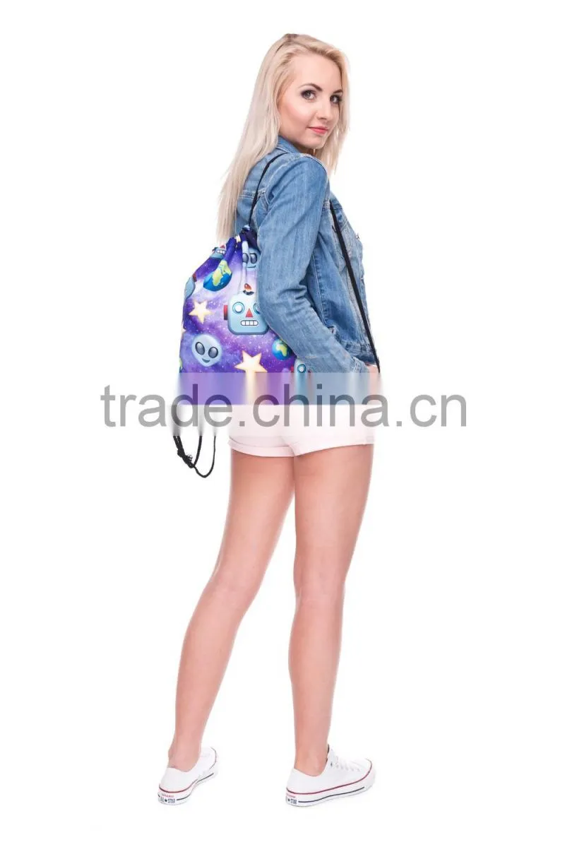 Brand New 3D Printed Sublimation Drawstring Bag