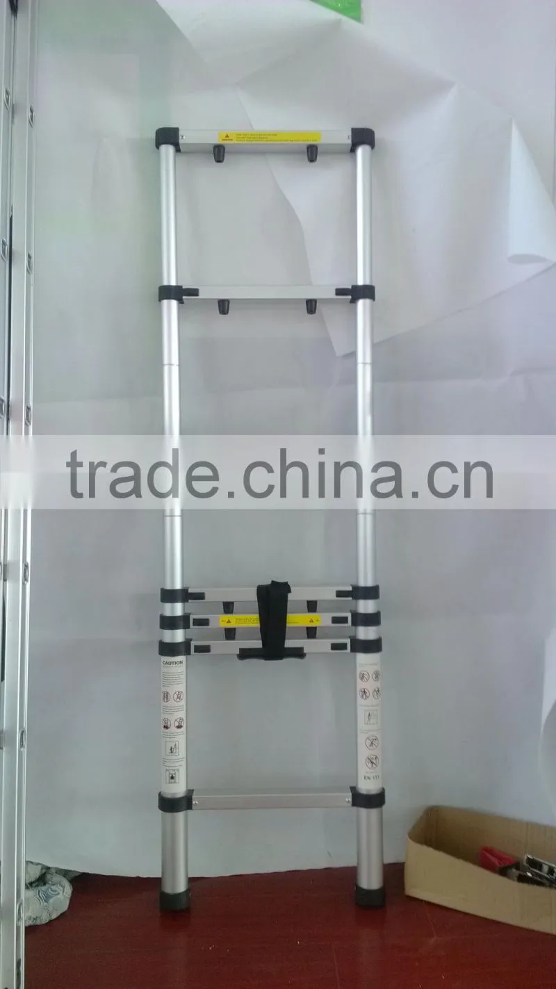 Aluminium folding telescopic lightweight ladder , aluminium frame step stool ladderAY-ZJ1020 with EN131