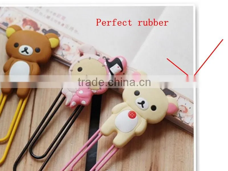 Rubber soft pvc christmas paper clip