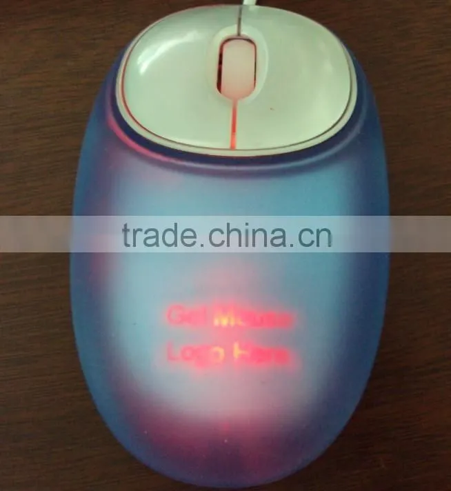 Soft Silicon De-press Wired Optical Computer Mouse