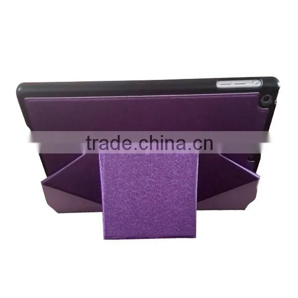 Popular tablet case adjustable stand draw lines pattern pu leather 7.9 inch case for ipad air