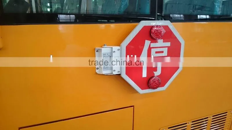 Huaxin Low price 5.2m yellow gasoline school bus dimensions for sale