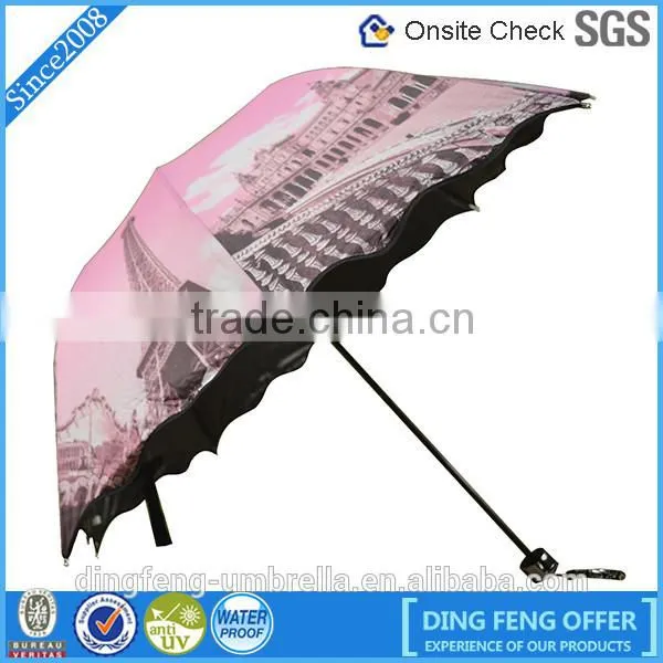 Beautiful windproof durable promotional gift umbrella for lady