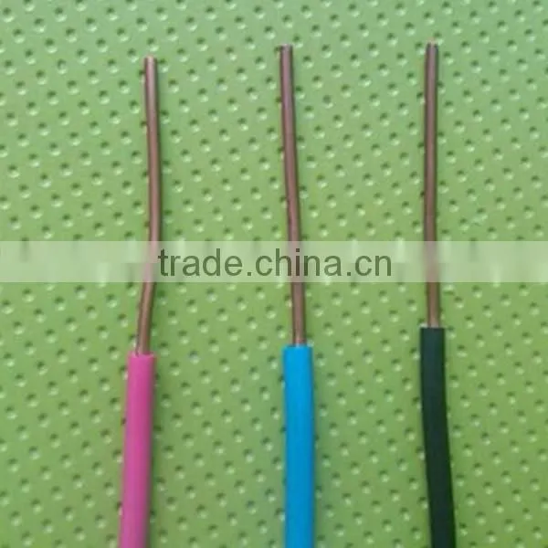 electrical wire BV/BLV pvc insulated 1.5/2.5/4/6/10/16 mm2 solid copper building wire