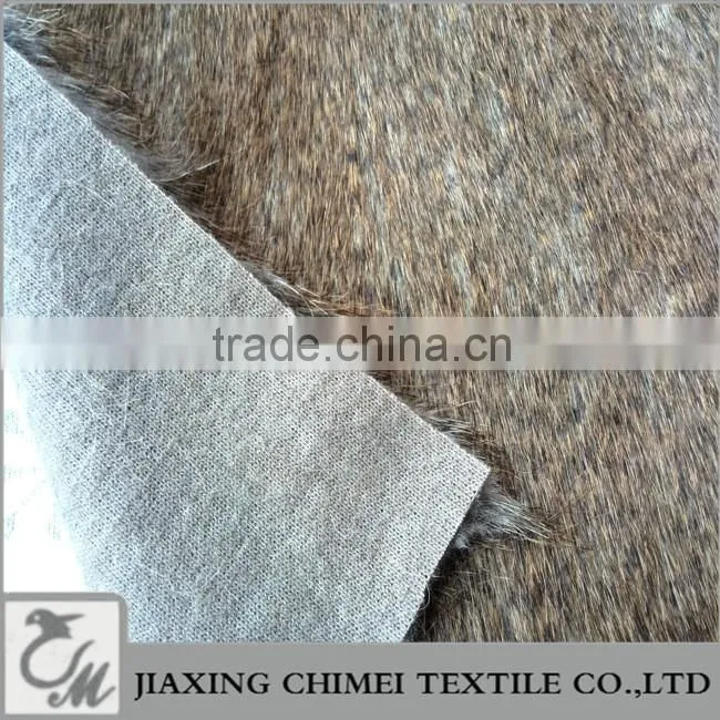 60mm 70mm long pile length for coat 80%acrylic+20%polyester print faux fur