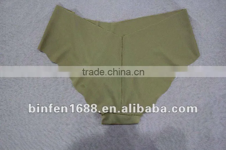 laser cut seamless ladies V shape briefs