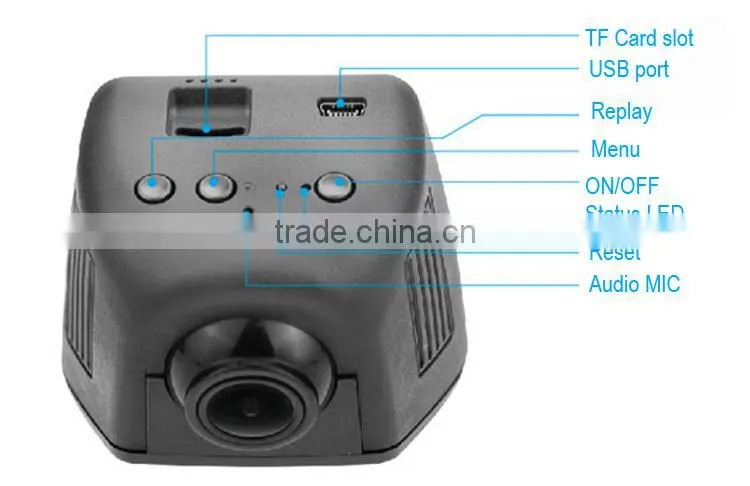 Newest iphone&android wifi connection supported Hidden manual car camera hd dvr 1080p for all cars