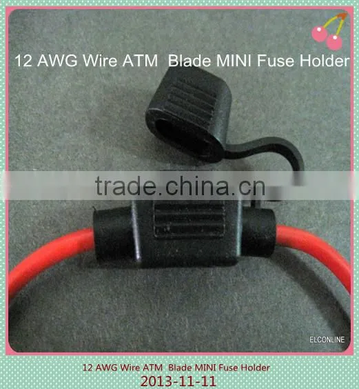 12awg waterproof inline blade fuse holder, mini auto fuse holder, atc fuse holder for sale