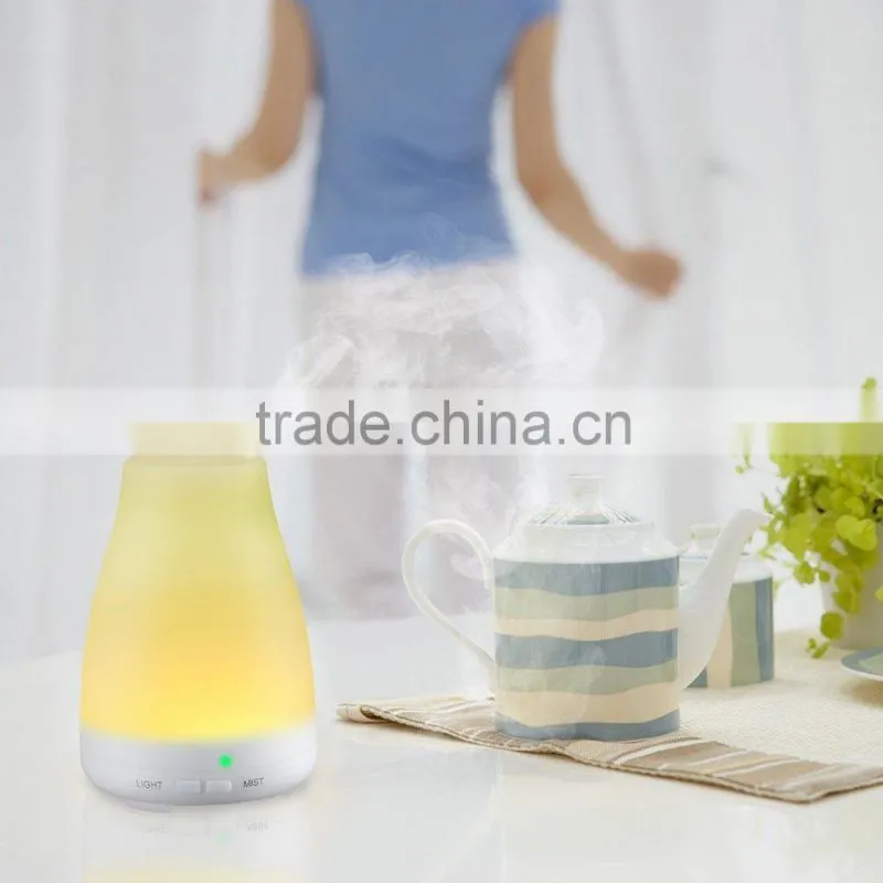 Veister Aromatherapy Diffuser Portable Ultrasonic Aroma Humidifier with 7 Color Changing LED Lamps