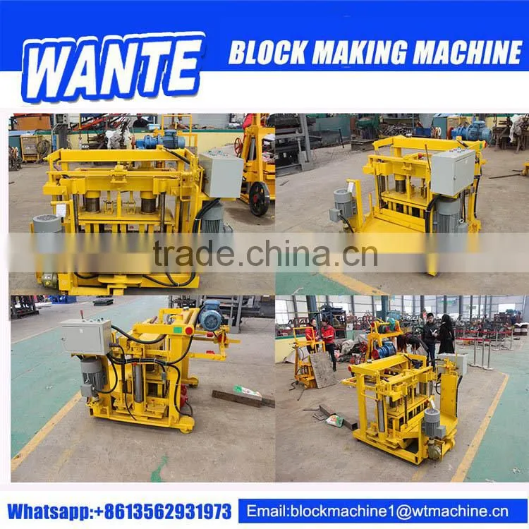 Bottom Price QT40-3 Small Multifunctional Moving Egg Laying Block Brick Making Machine