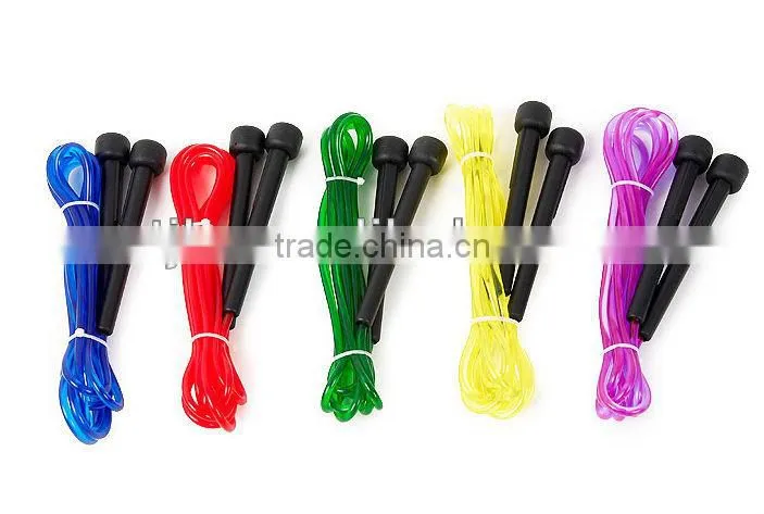 Hot sale PVC rope skipping crossfit jump rope with sponge handle jump rope