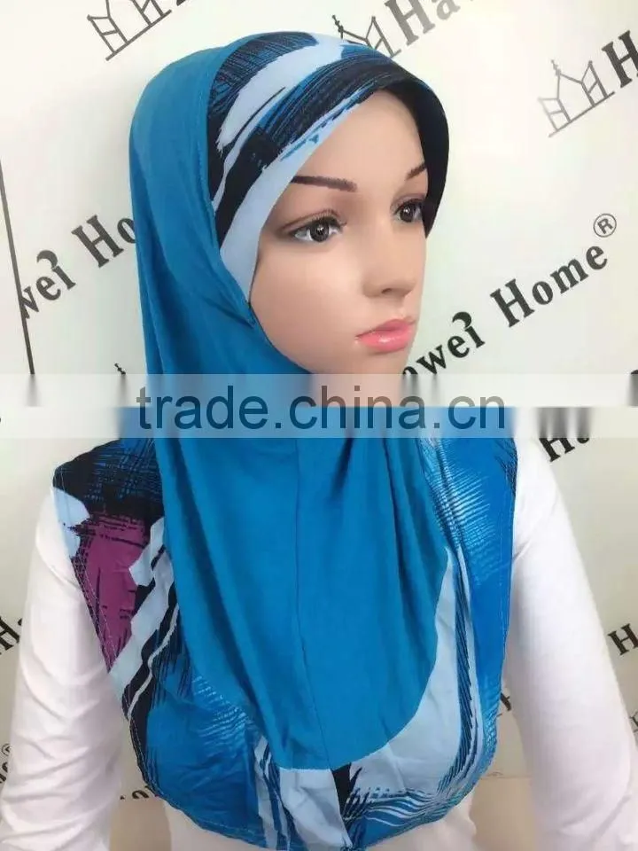 H278 new style one piece hijab,print hijab