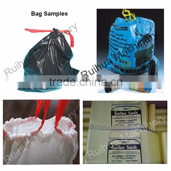 SGS Certificate Automatic Making Rolled Garbage Bag Machine