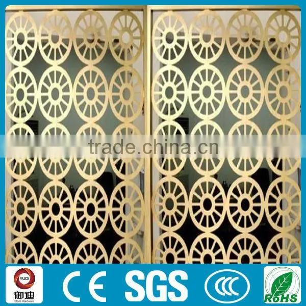 factory low price indoor house elegant black color wrought iron parttion