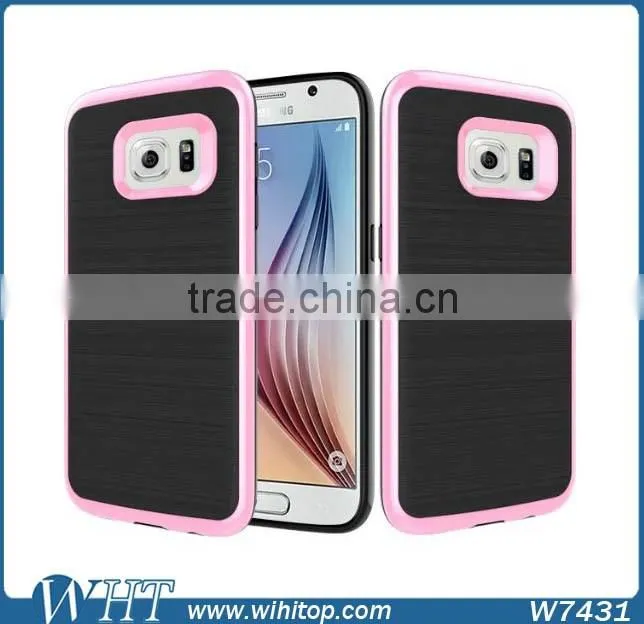 Hybrid TPU PC Brushed Slim Armor for Samsung Galaxy S7 S7 Edge Phone Case