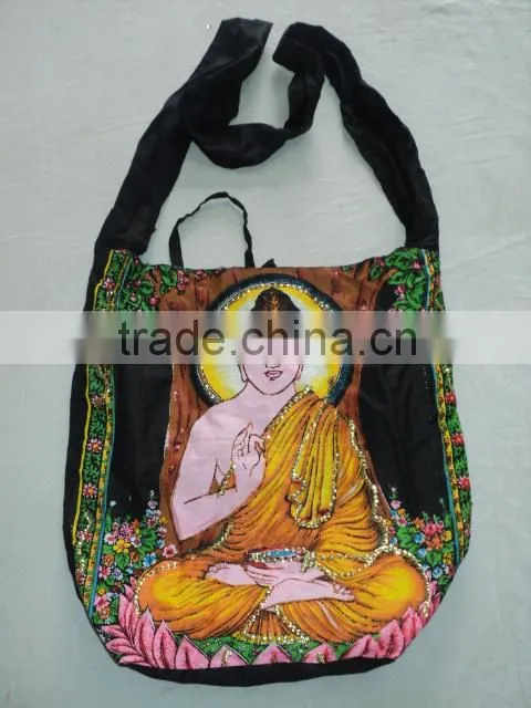 buddha ethnic bags printed