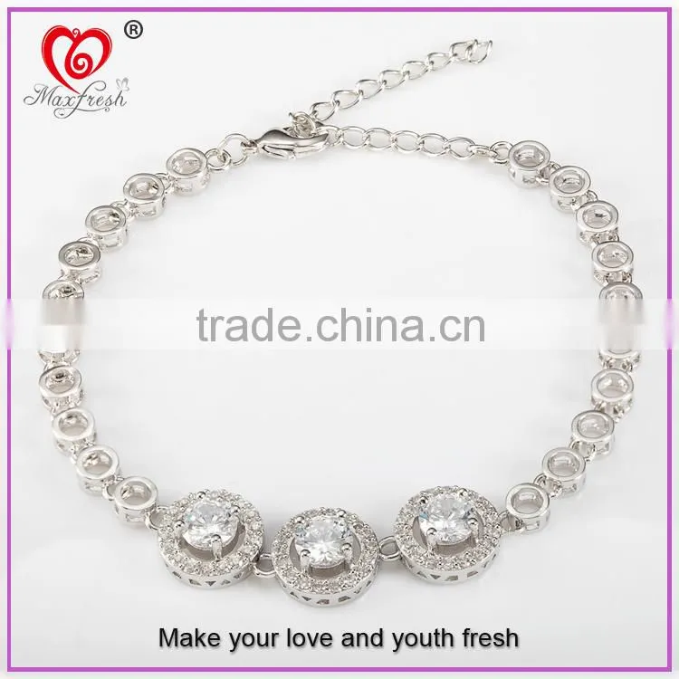 wholesale hot custom fashion zinc alloy bracelet rose gold plating zinc alloy bracelet