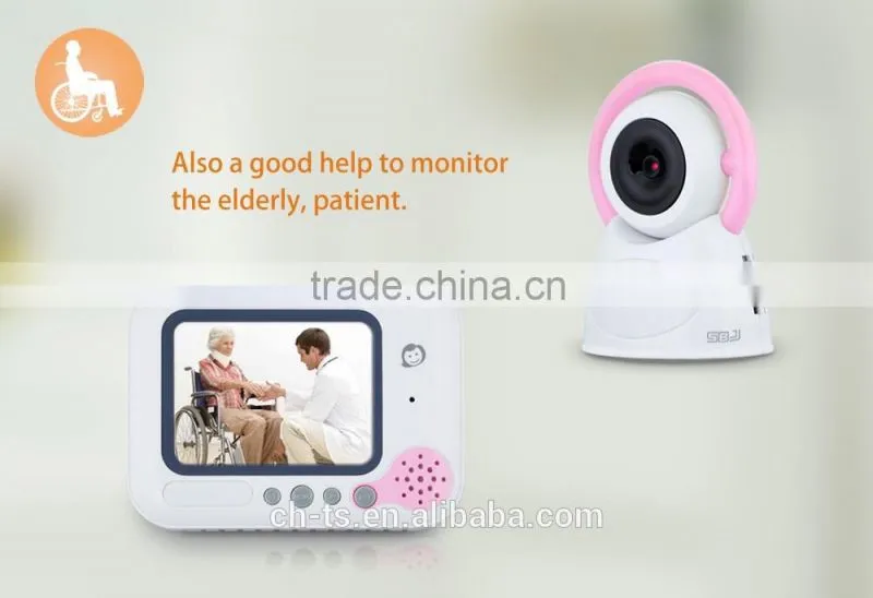 Wireless Digital 3.5" LCD Color Baby Monitor ,2.4GHz Camera Audio Video Infrared Night Vision,Music