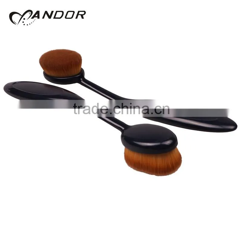 New black makeup cosmetic powder foundation blush brush