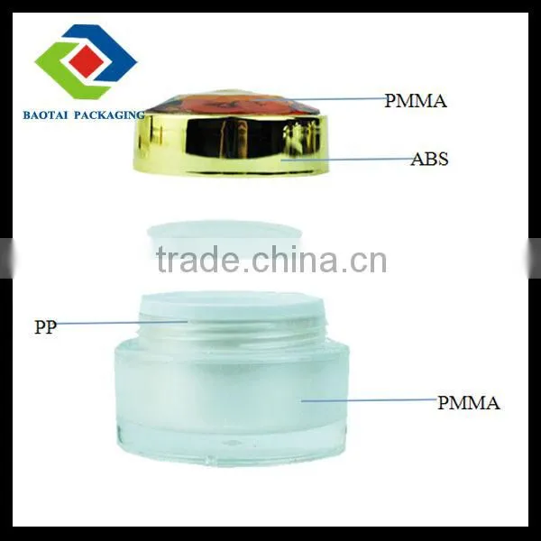 2014 new style design diamond shiny empty cosmetic jar series 15g 30g 50g