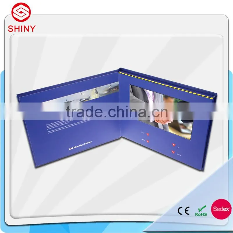 newest 2.4" 2.8" 4.3"5" 7" 10.1" customized invitation lcd video greeting card with best price