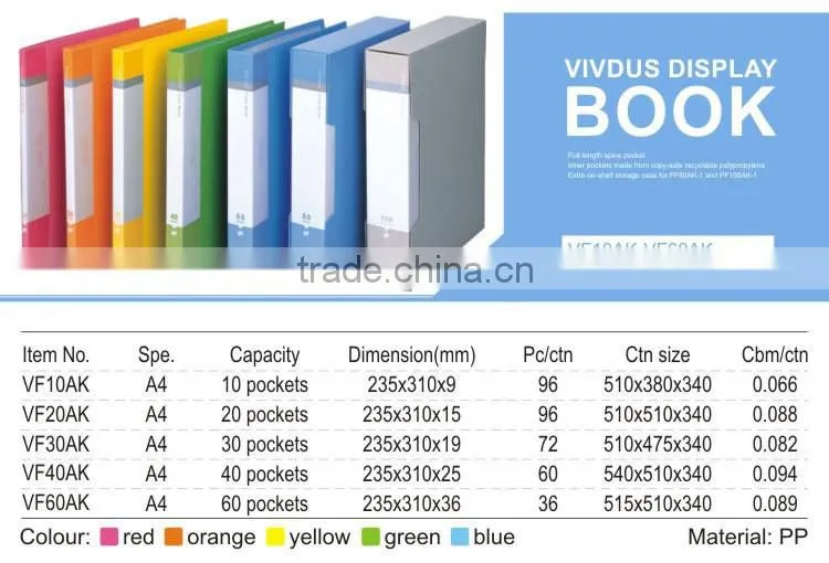 Promotional plastic file folder assorted