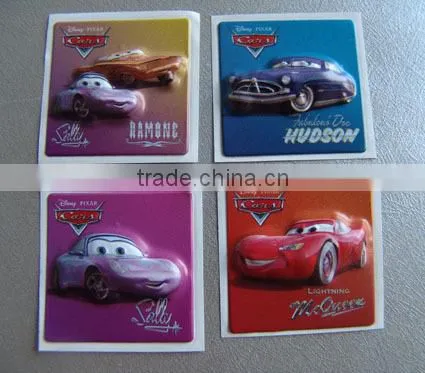 Wenzhou Factory Kids Hello Kitty Cartoon PVC 3D Bump sticker