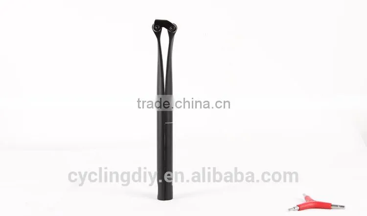 Adjustable seat post carbon 3k for bike saddle