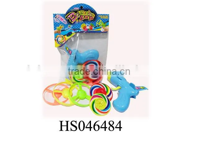 New style plastic flying disc gun for kids, promotion toy