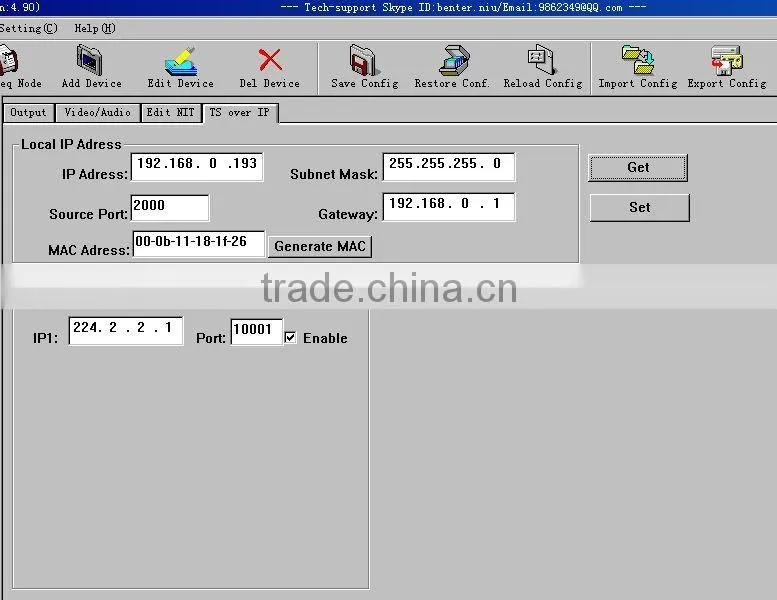 iptv SPTS mpts mpeg-4 encoder (8AV in,ASI+IP/MPTS/SPTS out)