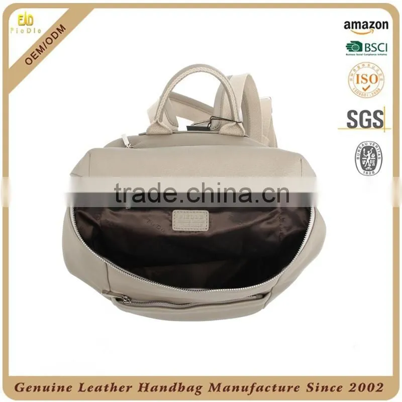 CSS1596-001 Made in china genuine leather tactical backpack Big size cow leather school bag Famous trveling bag