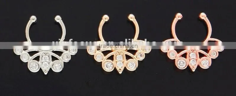 CZ Septum Hangers Nose Piercing Jewelry