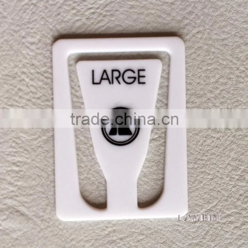 Hangzhou Lambin customs silk screen printed plastic label tag for luggage
