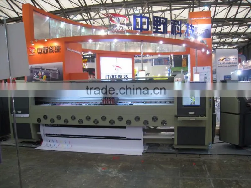 High speed 3.4m large format solvent printer