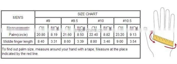Genuine sheep skin men half finger driving leather gloves