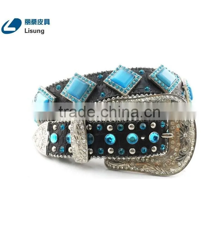 Western Cowgirl Rhinestone Stones Studded Crystal Strap