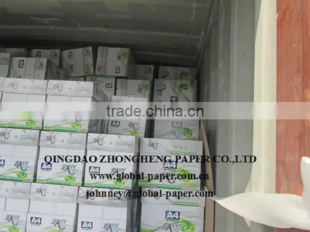 A4 size(210*297mm) Super White color copy paper-Top quality and best price