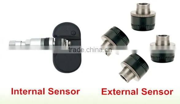 Simple installation High Sensitive tyre pressure monitors system/car TPMS