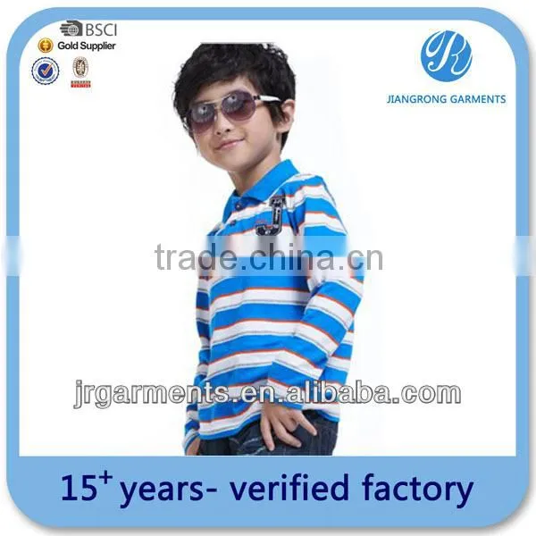 Manufacture OEM large dye yard boys polo tshirt T/C 85/15 polo t shirt