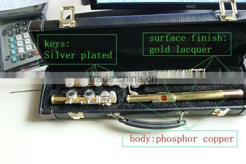 White lacquer phosphor copper flute