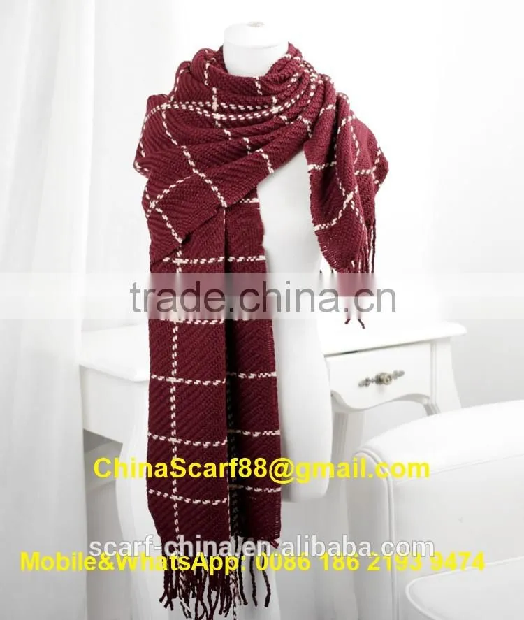 Wholesale winter wool blend scarf