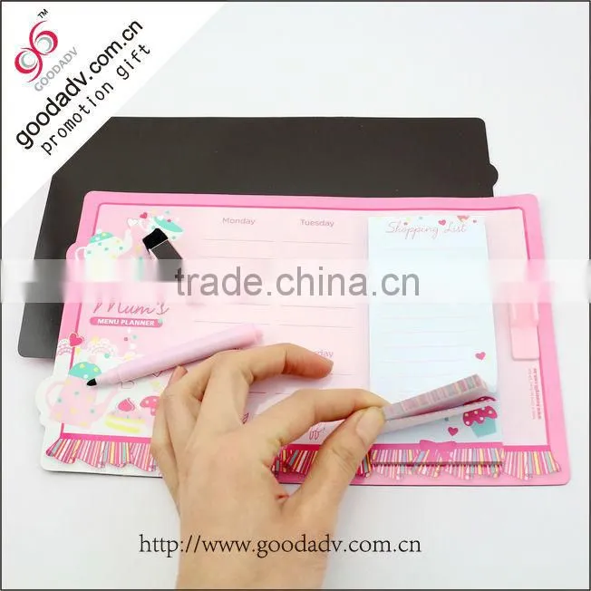 Factory hot sale product fridge magnetic memo pad personalized memo pad