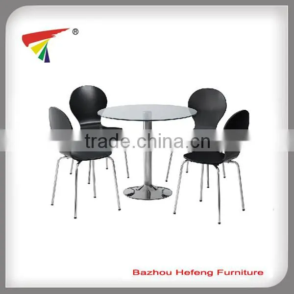modern glass dinner table