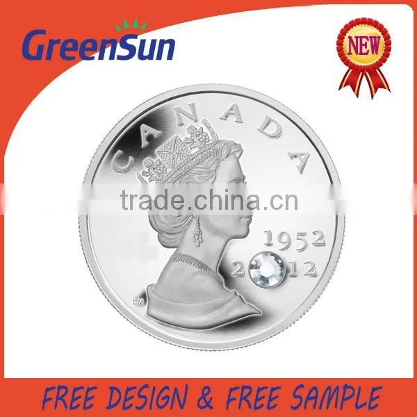 China good supplier Grade AAA gold and silver plating coins