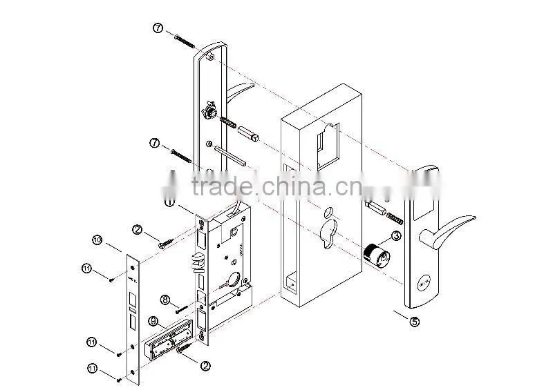 magnetic card lock,magnetic card reader locks, magnetic card reader door lock, magnetic card key , magnetic stripe lock