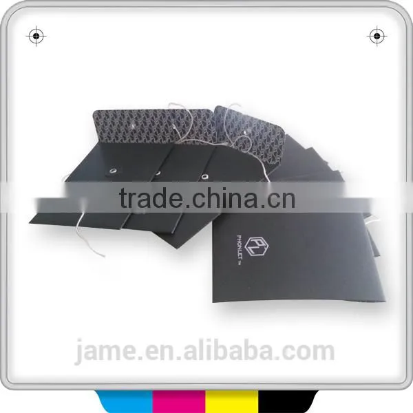 Black Kraft Paper Business Envelope With Button And String